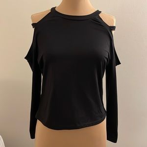 Black off shoulder shirt